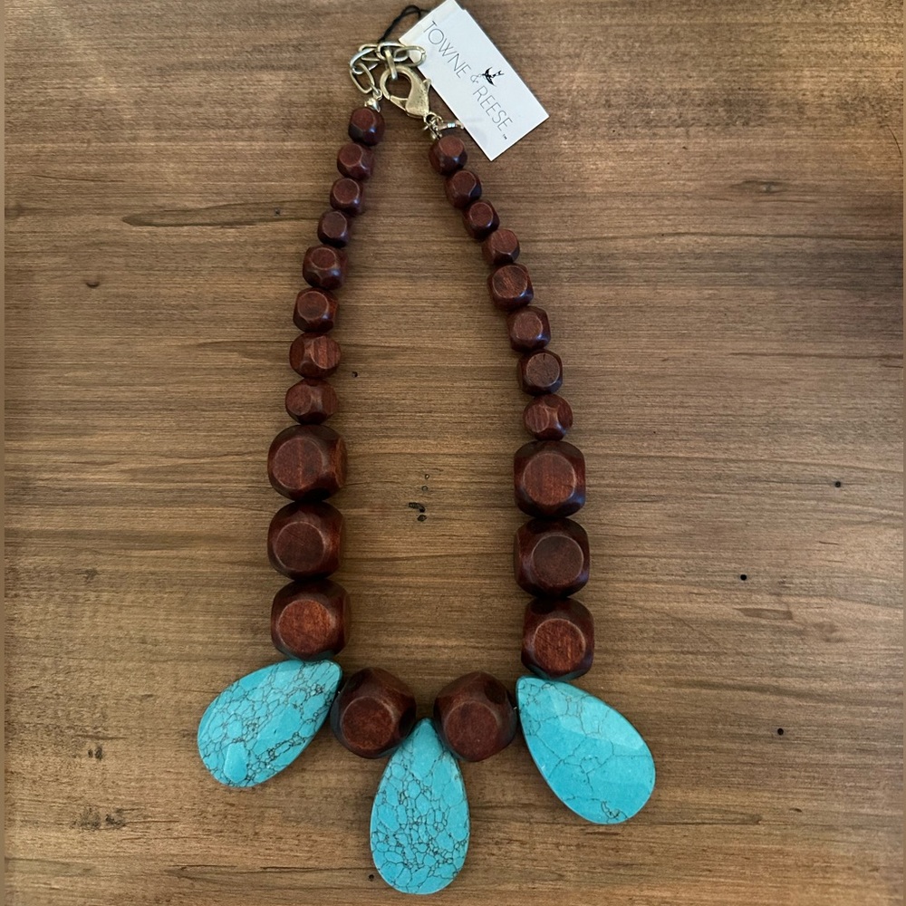 Town & Reese NK Ebie Green Turquoise Neckalce